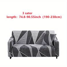TEMU 1pc Sofa Cover Living Room Elastic Spandex Couch Protector Set L-shaped Recliner Sofa Cushion Full Coverage For 1/2/3/4 Seater