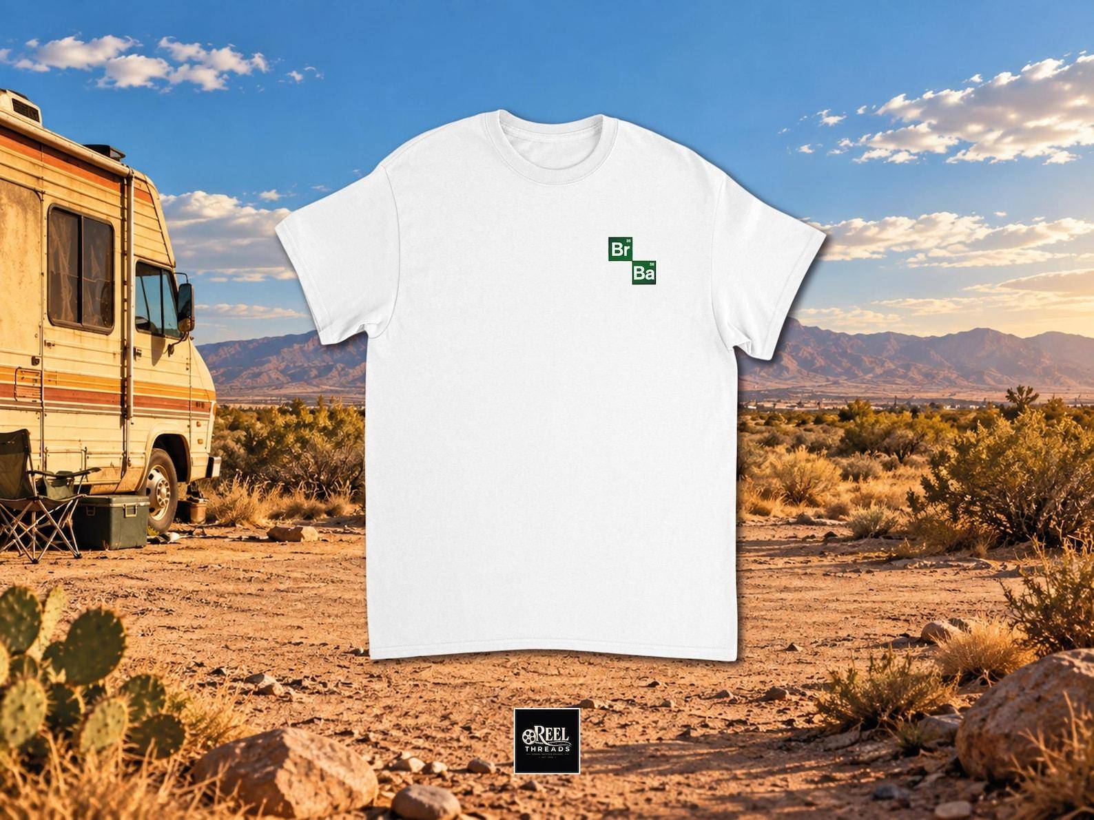 Breaking Bad T-shirt | Br Ba Grafisk T-shirt | Heisenberg Skjorta | Klassisk TV-T-shirt | Sommarskjorta cm white