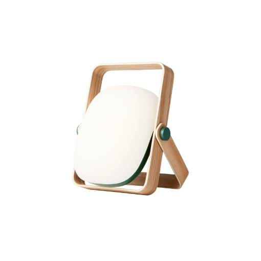 Light by Hammel - Vang bærbar lampe - Racing green/Træ | Møbelsalg.dk