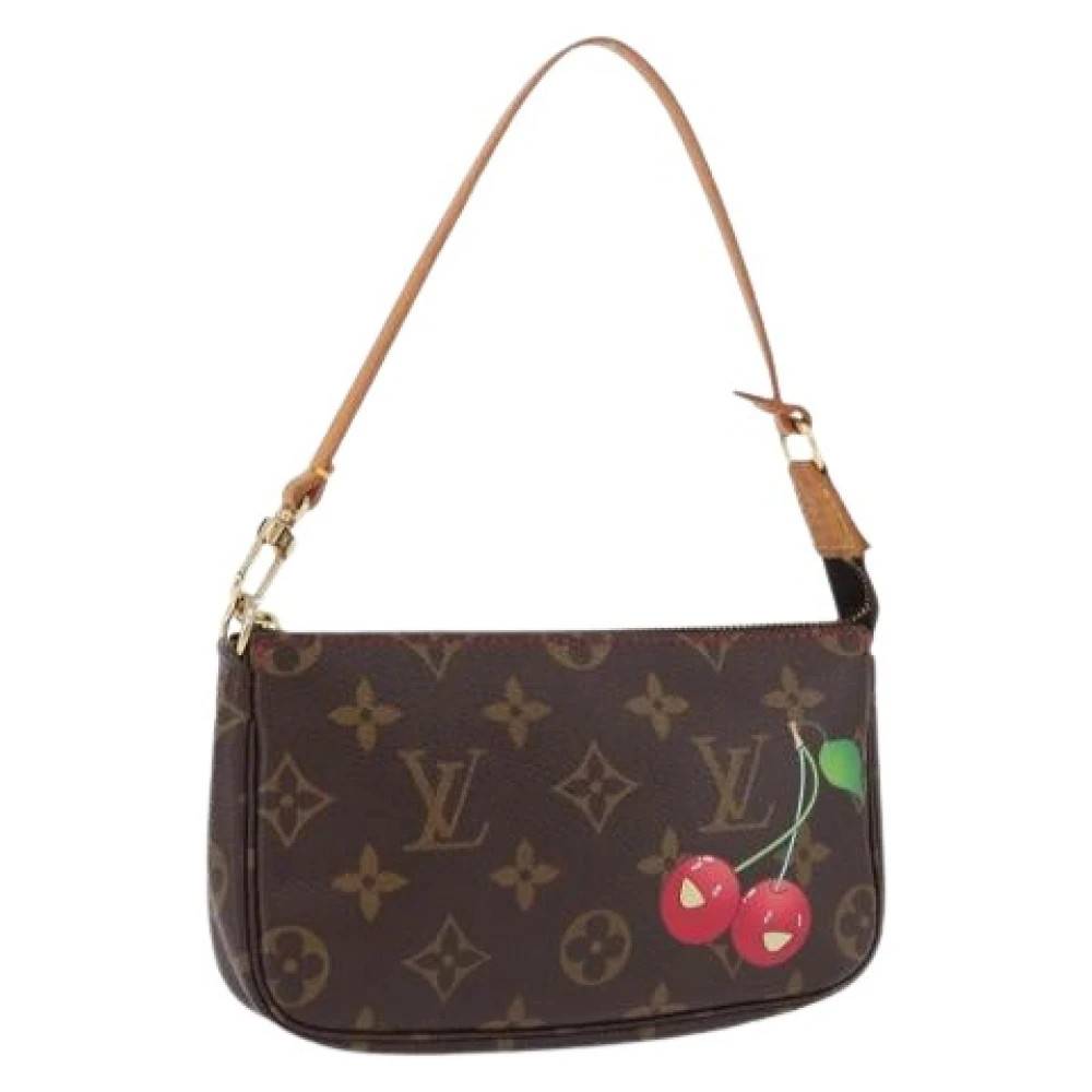 Louis Vuitton Vintage Pre-owned Accessory Pouch - Vintage - Dame - Brun - ONE SIZE - Læder