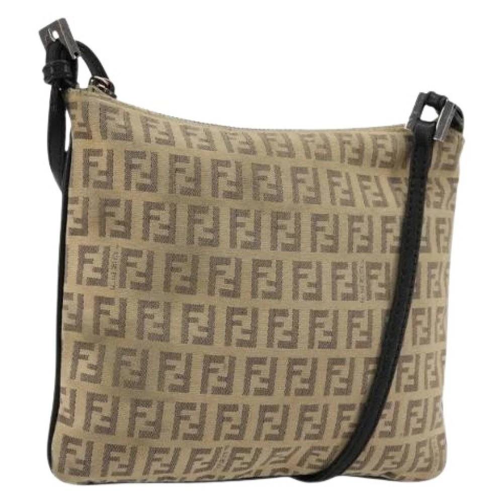 Fendi Vintage Pre-owned Canvas fendi-tasker - Vintage - Dame - Beige - ONE SIZE -