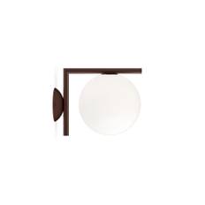 Flos - IC Lights Ceiling/Wall 1 Outdoor/Indoor, Deep Brown - Udendørs væglamper - Michael Anastassiades - Brun