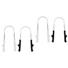 FOMIYES 4 St Tungskrapa tongue scraper travel tungskrapor i rostfritt stål tungborste i rostfritt stål rostfritt stål skrapning gadget tungskrapningsanordning Handhållen