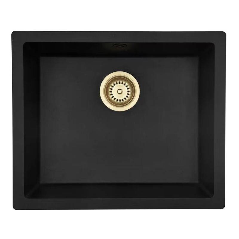 Diskho Lavabo Jupiter 600 Mattsvart - Mattsvart/Mässing