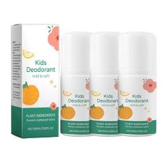Naturlig deodorant, kroppdeodorant, deodoranter, naturlig kroppsdeodorant för barn, långvarig effekt, rullande doft är mjuk och icke-irritating, roll-on vaniljcitrusdoft (3)