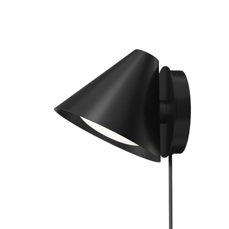 Louis Poulsen Keglen Væglampe Black 8.5W LED 2700-2000K