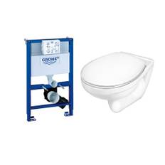 Vägghängd Toalett Grohe Rapid Sl82 +Gustavsberg Nordic³ 3530