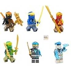 LEGO Ninjago: LEGO Ninjago Combo Set: 6 Core Ninja Minifgures (Lloyd, Jay, Cole, Zane, NYA och Kai)