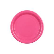 6 stk. Paptallerkner fuchsia rund 23 cm – Praktisk og festlig til enhver fejring