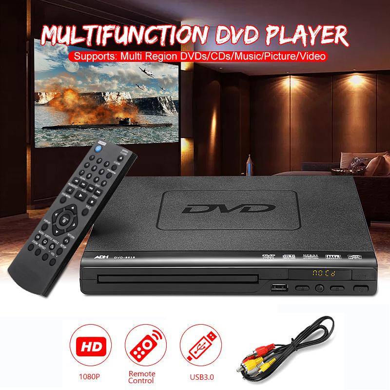 Icreative Home HD DVD-spelare Multimedia Digital TV USB DVD video/ DVD+RW CD Audio/VCD/SVCD JEPG/MP3/WMA/Disc hemmabiosystem