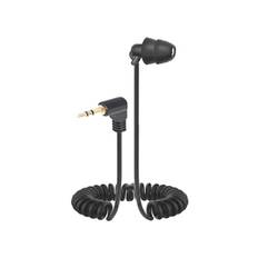 3,5 mm In Ear Enkelt øretelefon Mono-kanal Spring Colied Earpiece Stereo Headset