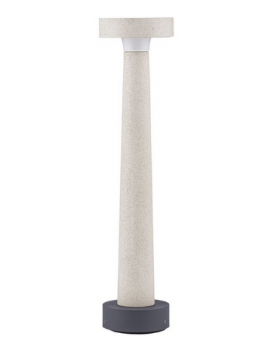 CRAM Udendørs bedlampe i beton H50 cm 5W LED - Sandstenshvid