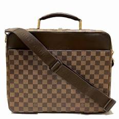 Louis Vuitton Vintage, Pre-owned, Herre, Brun, ONE SIZE, Uld, Pre-owned canvas tasker