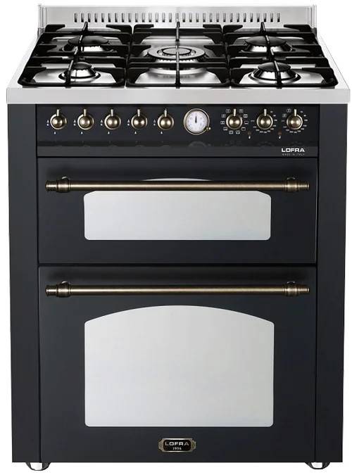 Dolce Vita - Gasspis 70 cm (2 ugnar) Svart - Svart/Brons - Lofra - Black