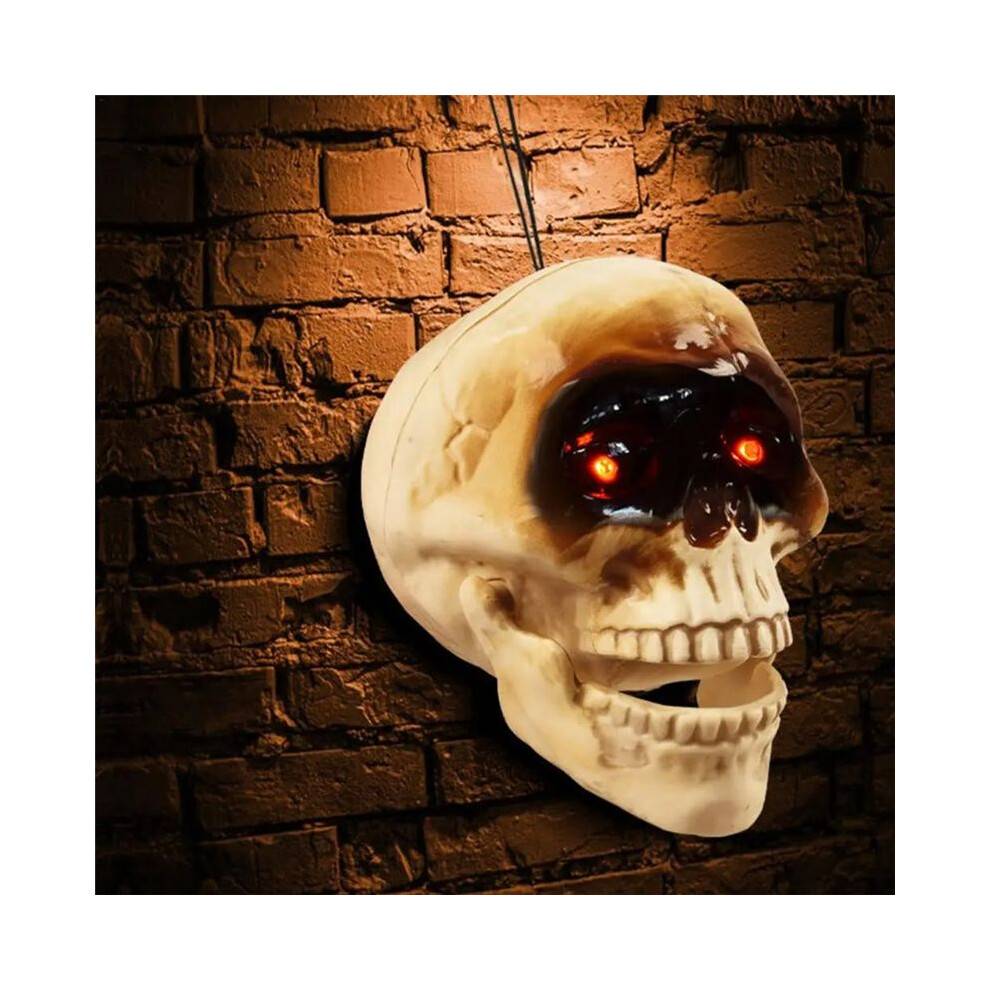Spooky Skull Heads Halloween Decor Skull Heads with Motion Sensor Halloween Decorations Scary Sound Spooky Decoration