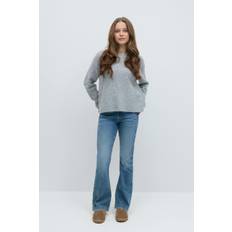 Gina Tricot-mid bootcut jeans-young-mid-waist-Blå-164-Tjej