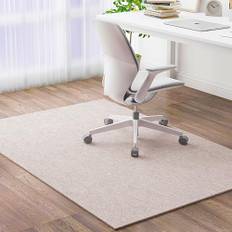Skrivbordsstol matta halkfri kontorsstol matta tvättbar matta för tonårsrum vattenabsorberande skärbart golvskydd för rullstolar ljusgrå 120 cm x 150 cm