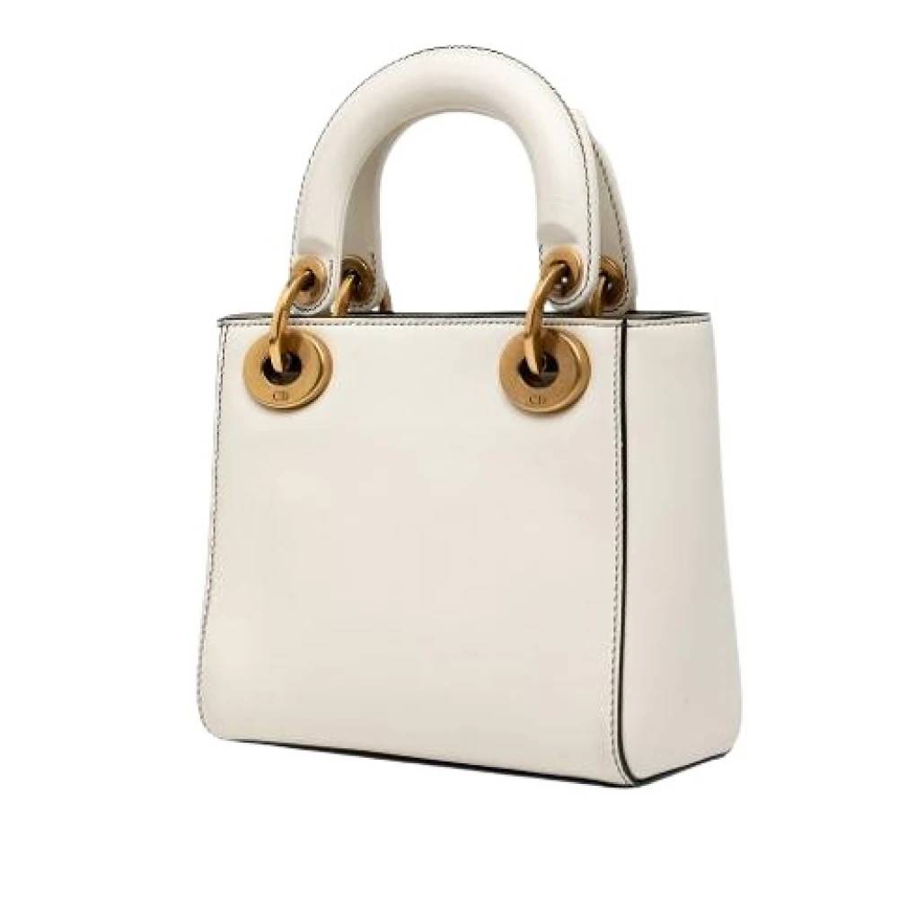 Dior Vintage Pre-owned Læder Håndtaske - Vintage - Dame - Hvid - ONE SIZE - Læder