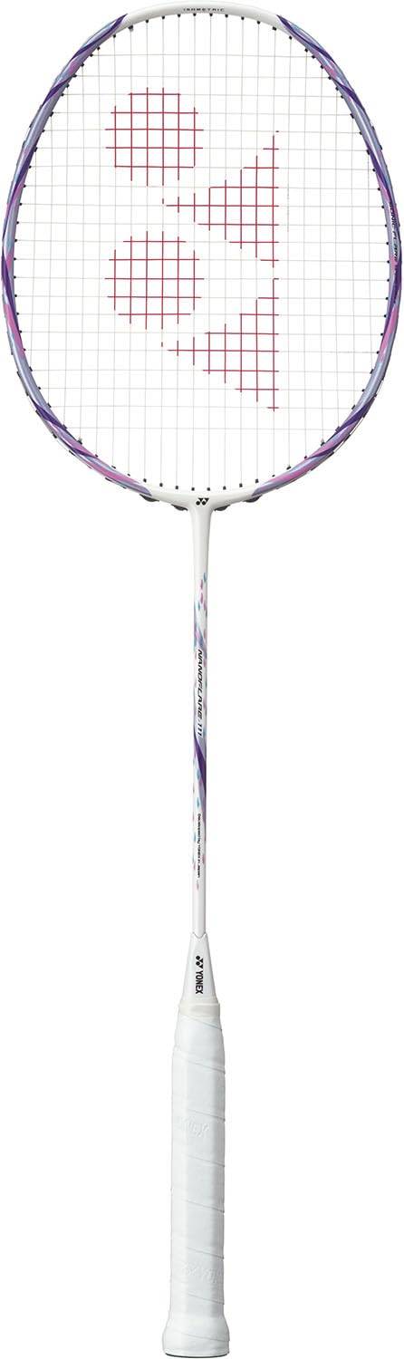 YONEX Nanoflare 111 Badminton Frame 4U5 Racket, Beginner's Only, Headlight, White/Lavender (104), NF111,