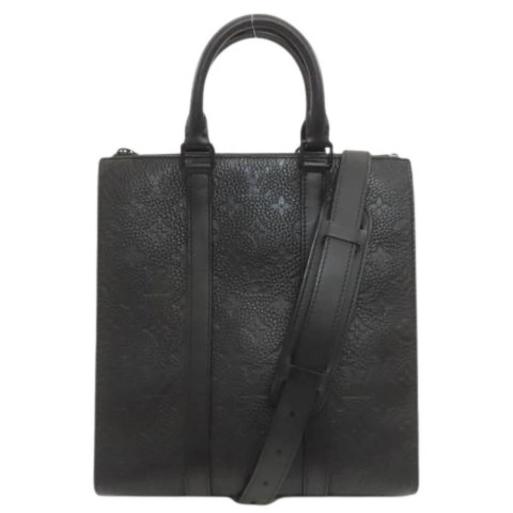 Louis Vuitton Vintage Pre-owned Vintage Læder Tote Taske - Vintage - Herre - Sort - ONE SIZE - Læder