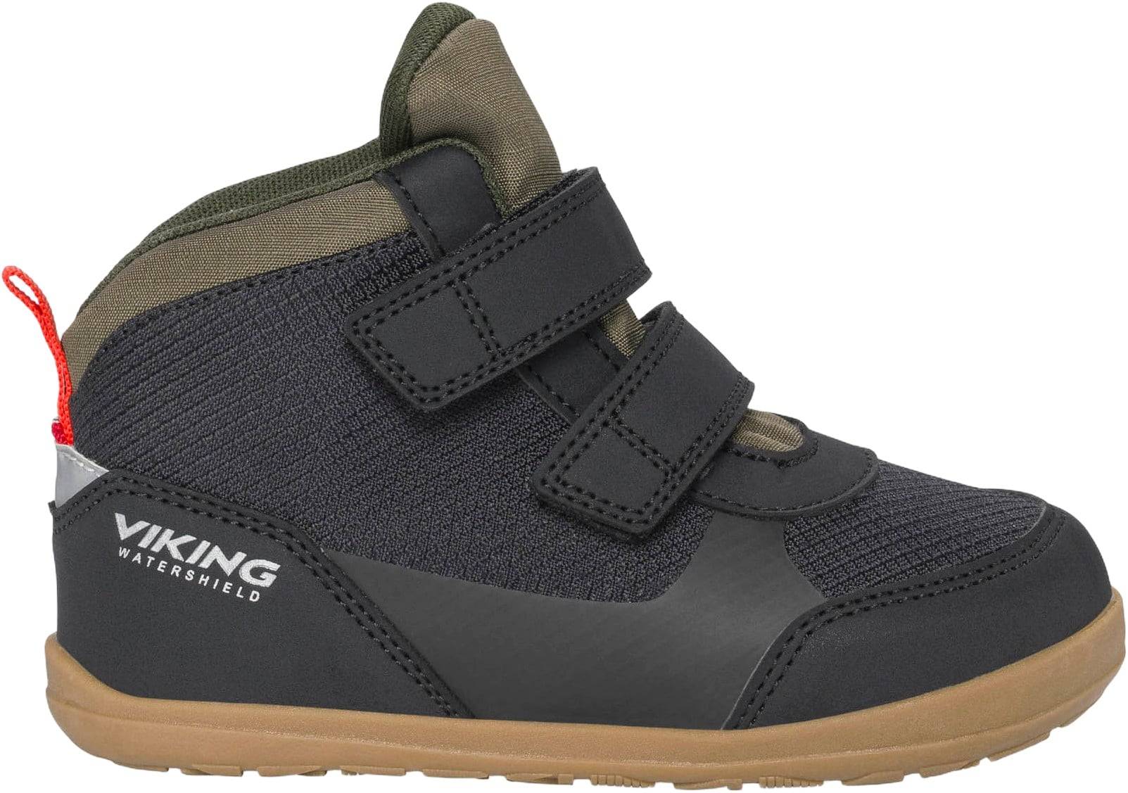 Viking Aspen Barefoot Mid WP 2V Black Støvler Str 30 - Gummi hos Magasin.
