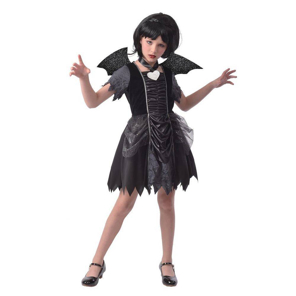 Flagermus med vinger dragt 152 cm Halloween udklædning børnekostume 602205