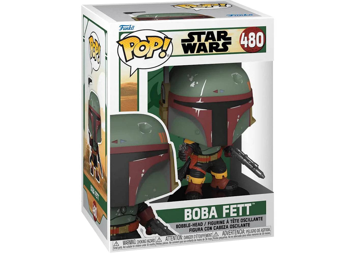 Funko Pop! Star Wars The Book Of Boba (Boba Fett) Figure #480 - One Size