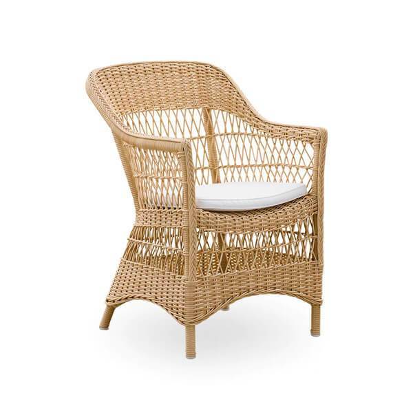 Sika Design Charlot havestol - Alu Natural B456-Tempotest Taupe