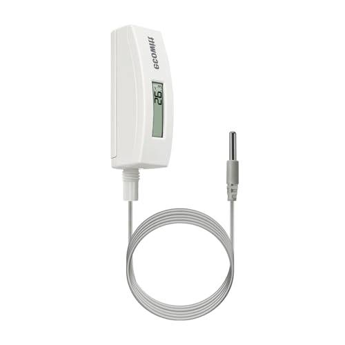ECOWITT Pool Thermometer, digitaler wasserdichter Wassertemperatursensor mit LCD-Display, einfach zu montieren, 10-Fuß-Kabelsensor für Schwimmbäder, Whirlpools, Spas, Badewasser, Fischteiche WN34L