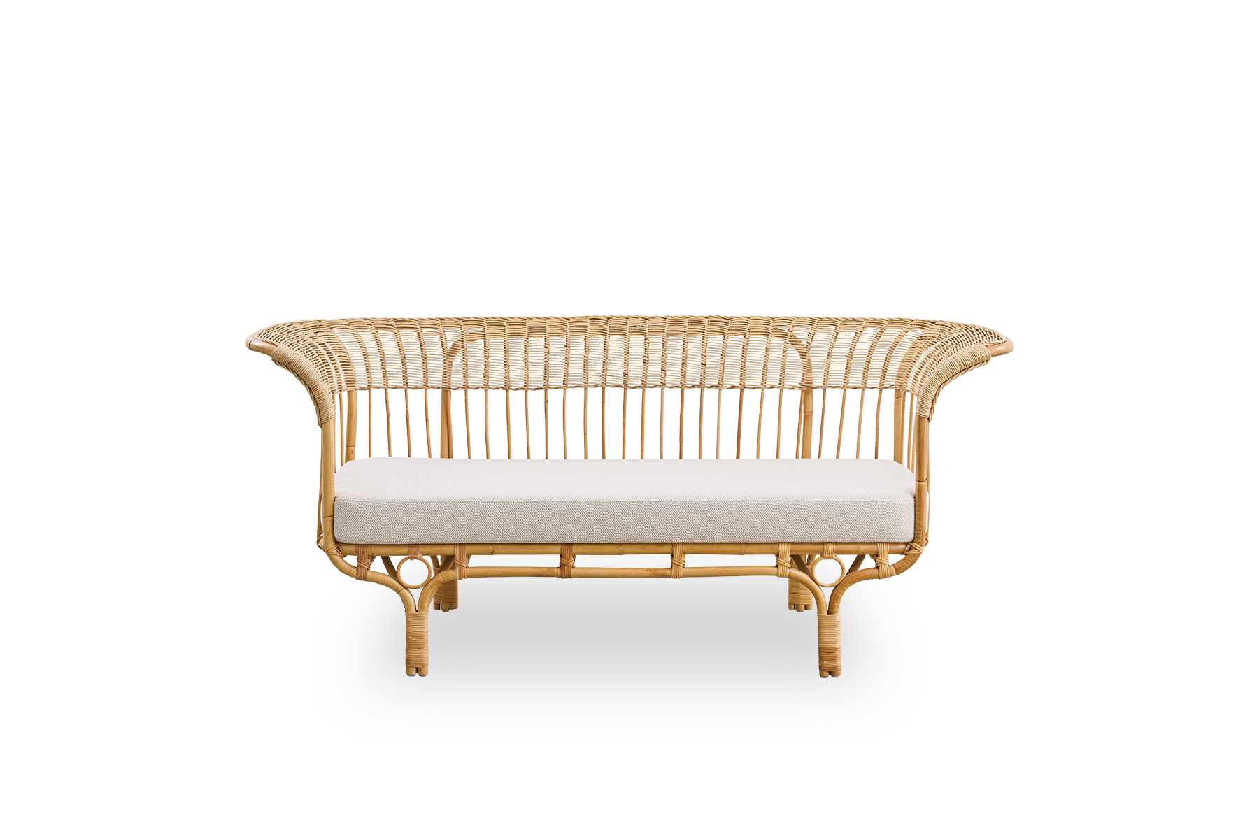 Belladonna Exterior Sofa - Natural | Aluminium & ArtFibre / A674 | Michelangelo | Latte