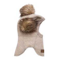 MIKK-LINE Wool Fullface W. Pom Pom |Vit |98/104