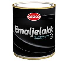 Gjøco Emaljelakk: Trä- och Metallfärg, Svart 0,75 liter