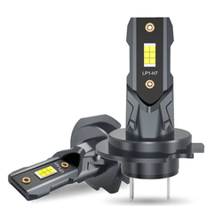 2st 22000LM H7 LED bilstrålkastare, bilstrålkastare, Auto Minitype Canbus H7 LED-lampor, Turboljus, 6500K 12V 110W - Vitt