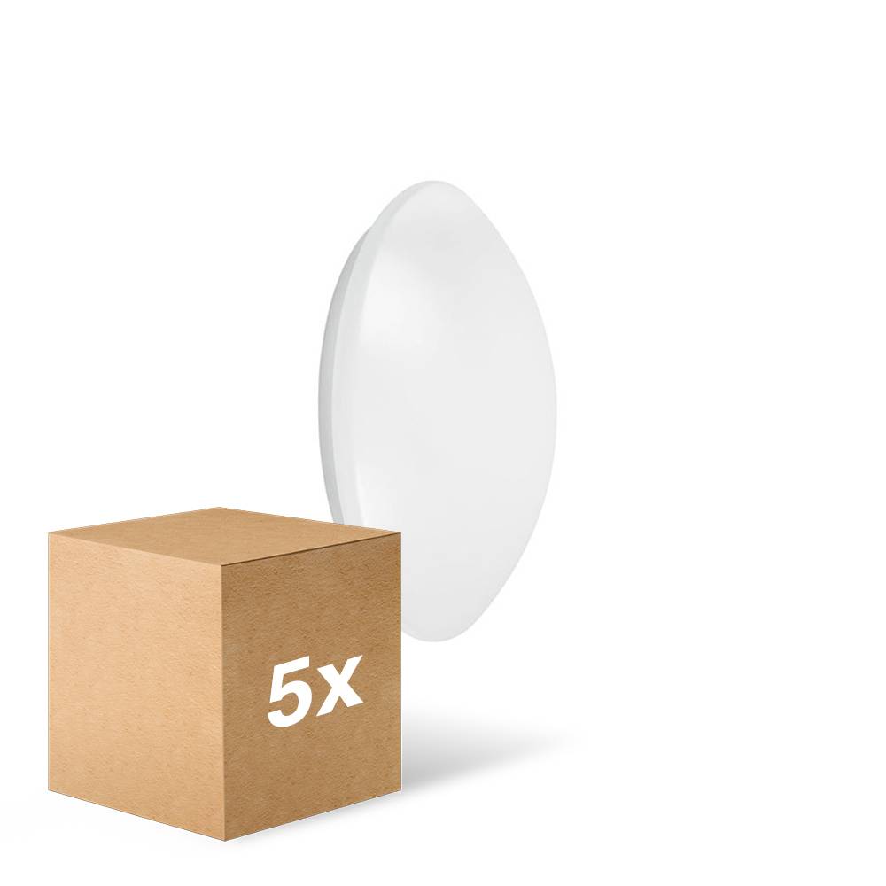 Fordelspakke 5x Ledvance Surface Rundt 250 13W 840 960lm Hvid IP44 | kold hvid