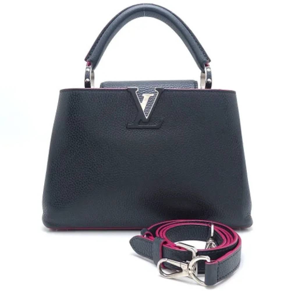 Louis Vuitton Vintage Pre-owned Laeder louis-vuitton-tasker - Vintage - Dame - Blå - ONE SIZE - Uld