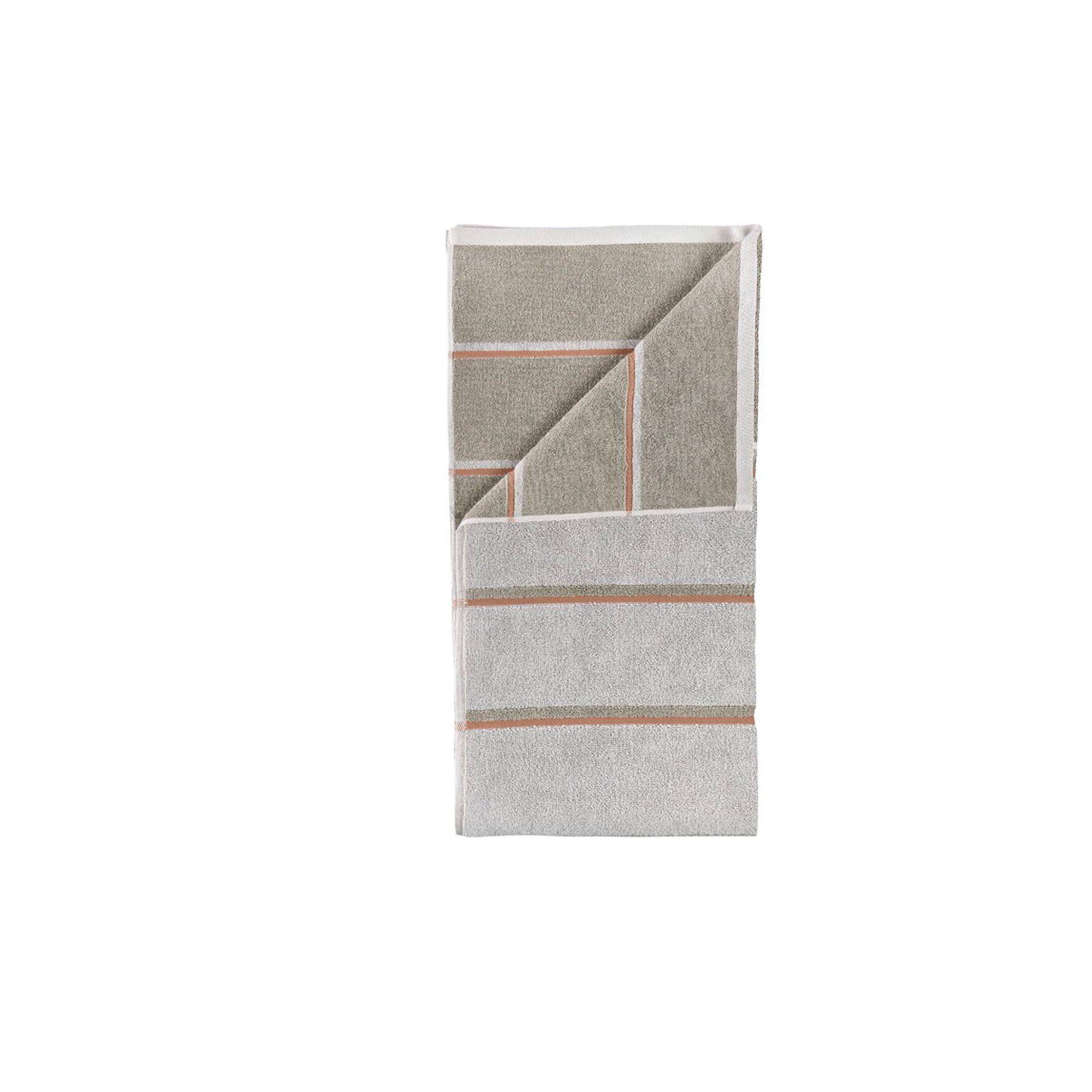 Håndklæde - 100% bomuld - Zone Denmark Sauna - Soft Grey