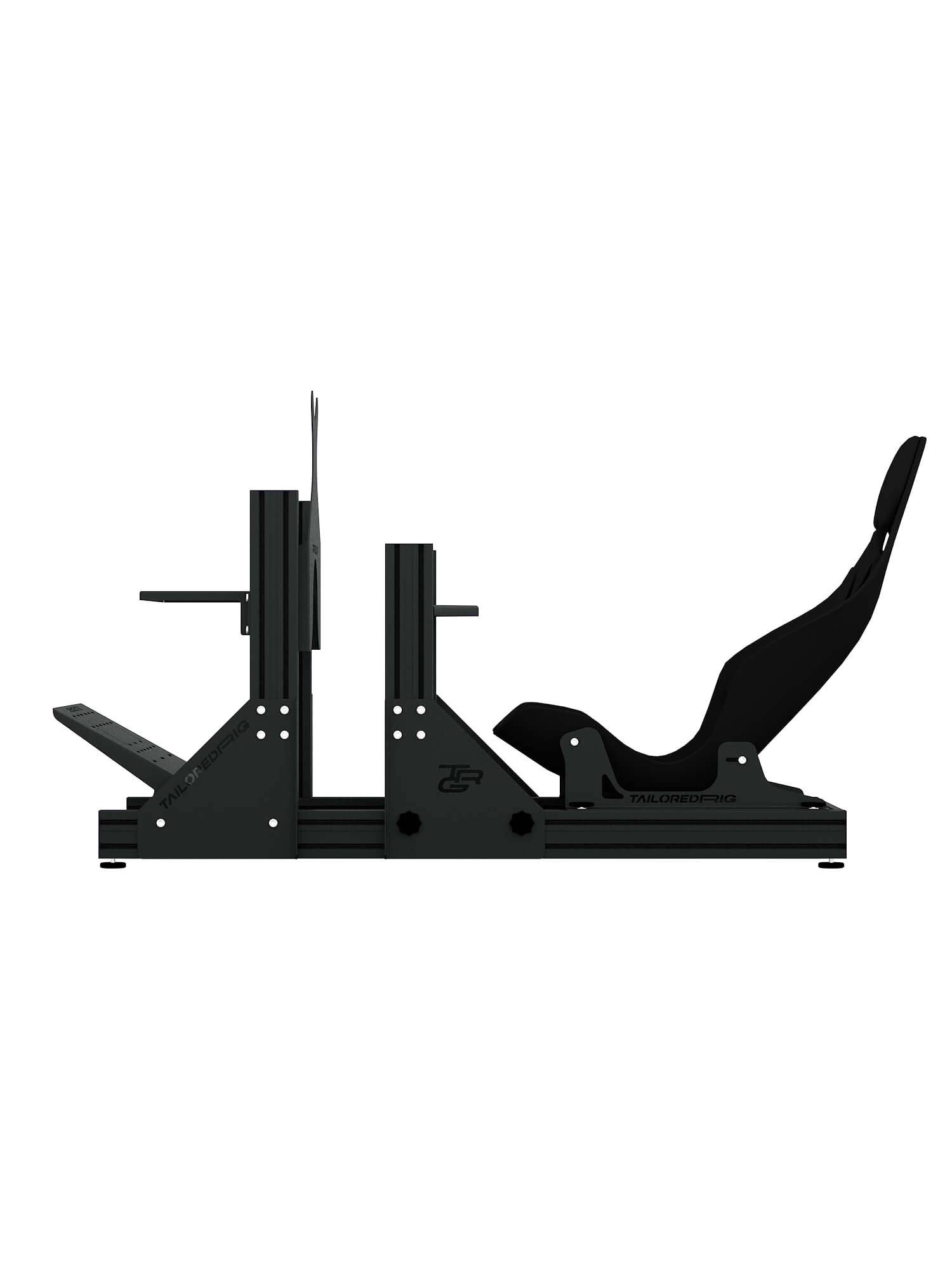 Sim Rig SRR3000 - Tiefschwarz (RAL 9005) / Nein / Side Mount - DD1 + DD2