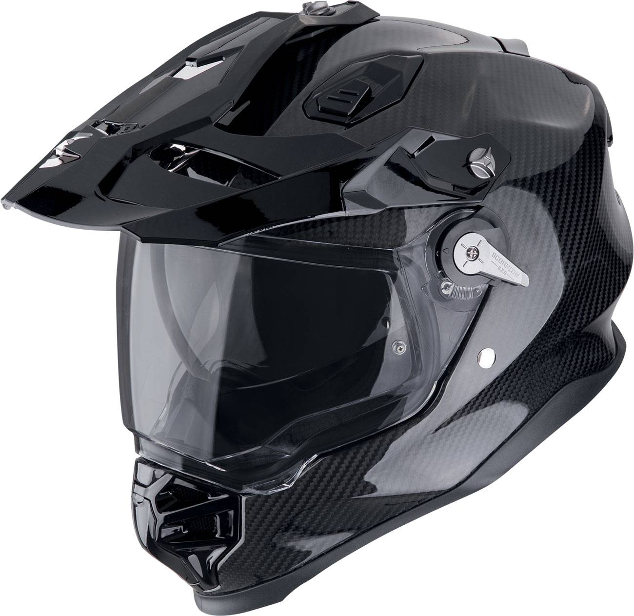 Scorpion ADF-9000 Carbon Air Solid, adventure helmet