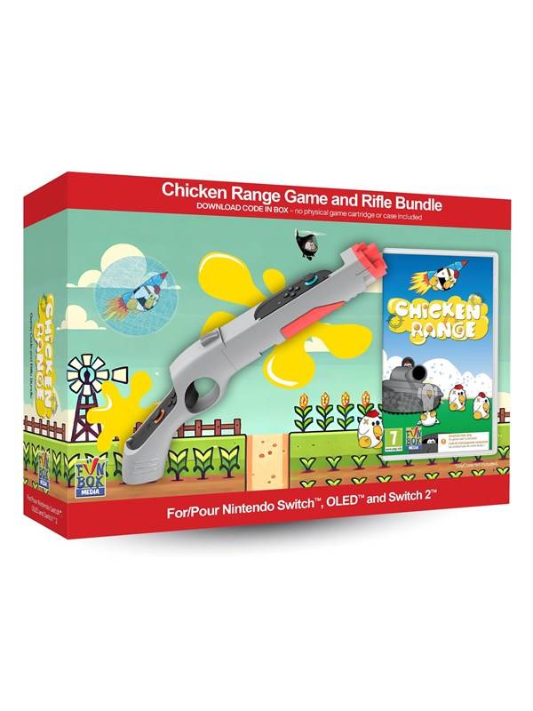 Chicken Range Game with Rifle Bundle (Code in a Box) - Nintendo Switch 2 - Skydespil