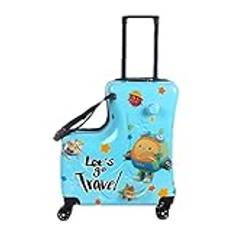 Hardside Ride On Kids Luggage, Scooter Suitcase, Rolling Luggage With Wheels, Children's Ride-on Trolley Luggage, Kid Ride-on Suitcase With Spinner, Perfect For Children's Day And Festival Travel