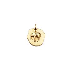 CU Jewellery – Letters elephant berlock, guld