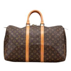 Louis Vuitton Vintage, Vintage , Dame, Brun, ONE SIZE, Tyl, Pre-owned Weekend Bag
