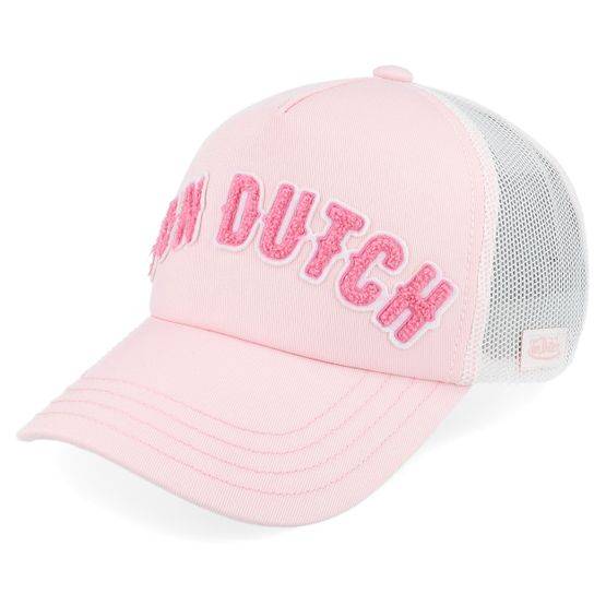 Von Dutch - Rosa trucker Keps - Kids Logo Patch Pink Trucker @ Hatstore