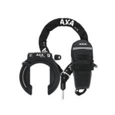 AXA Block XXL set Ring lock Varefakta, SBSC, Approved in:Denmark, Sweden, Black, Key, anti drilling cylinder, Ø60 mm, For frame mounting,