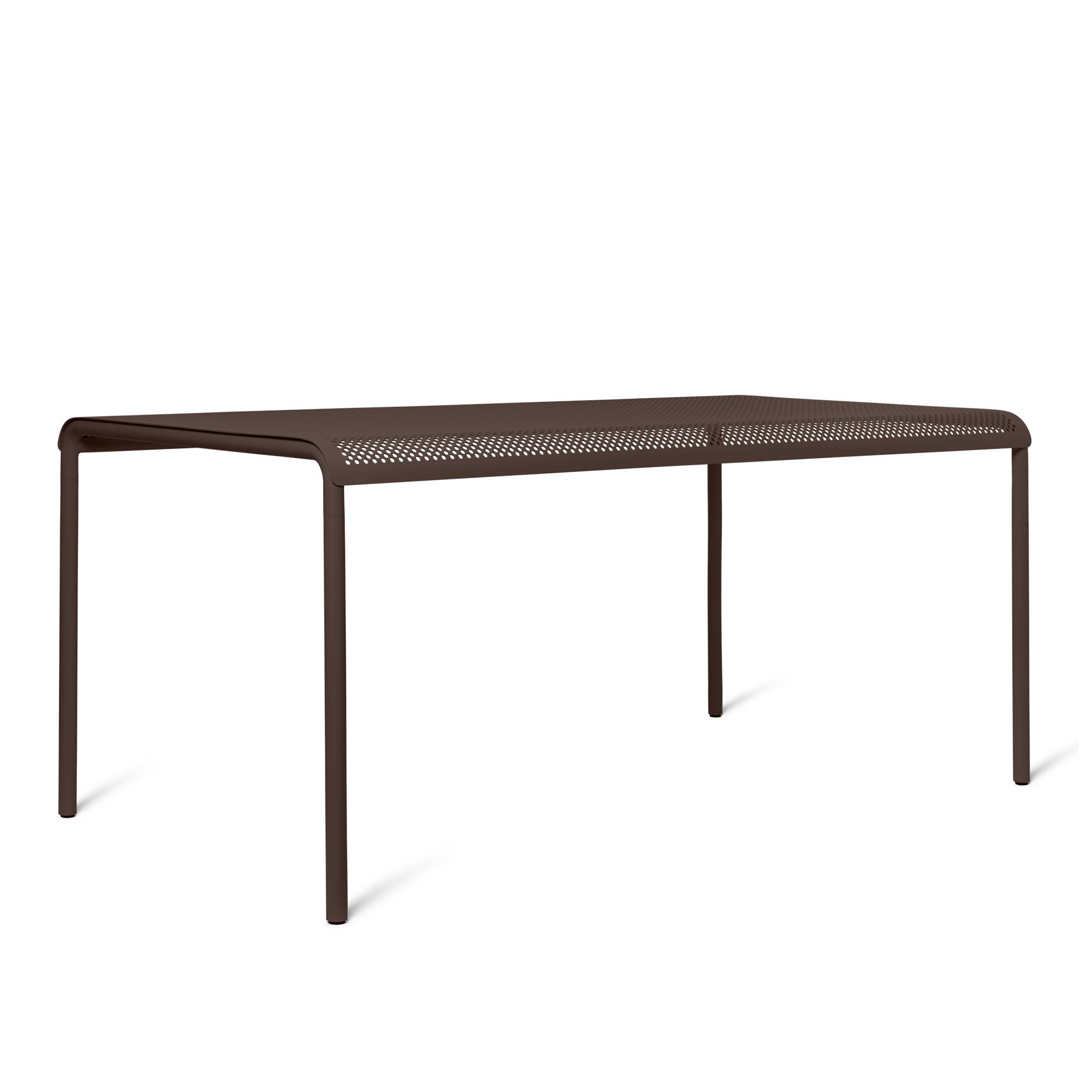 Ferm Living - Dapple Dining Table - 160 x 90 - Dark Chocolate - Matbord utomhus - Brun - Metall