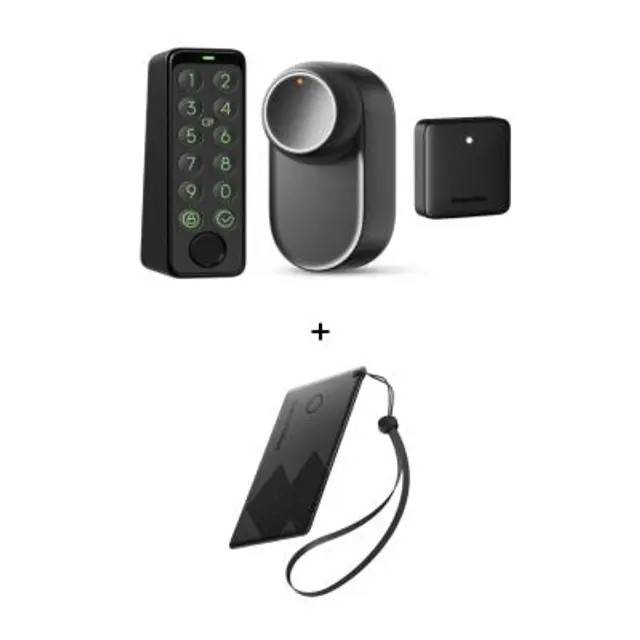 Smart Lock Ultra + Hub Mini Matter + Keypad Touch + NFC-Tracker