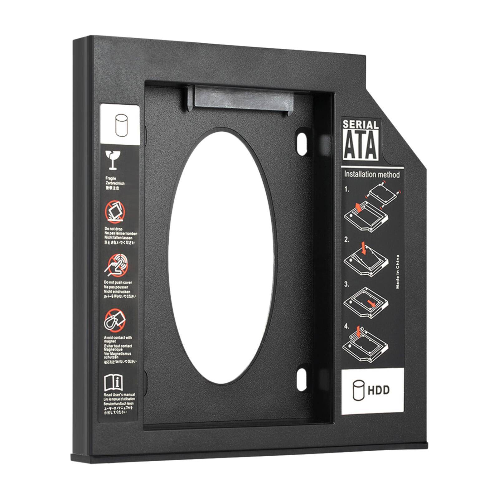 9,5 mm universell andra HDD/SSD-caddy för CD/DVD-ROM optisk plats