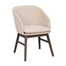 Rowico Home Windham karmstol beige tyg/bruna ekben
