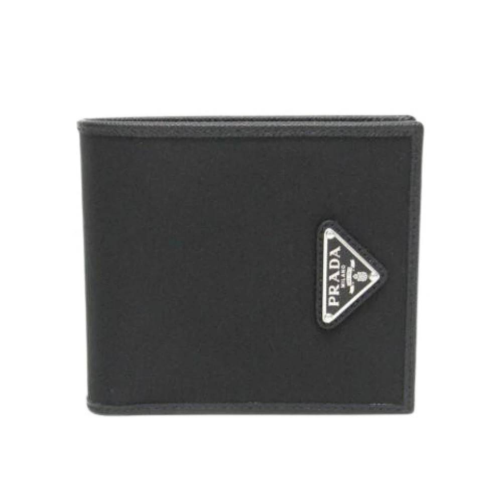 Prada Vintage - Pre-owned Tessuto 2Mo738 Bi-fold Plånbok Vintage - Herr - ONE Size - Läder