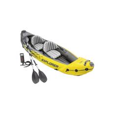Uppblåsbar kajak Explorer K2 för 2 personer paddlar + pump INTEX 68307